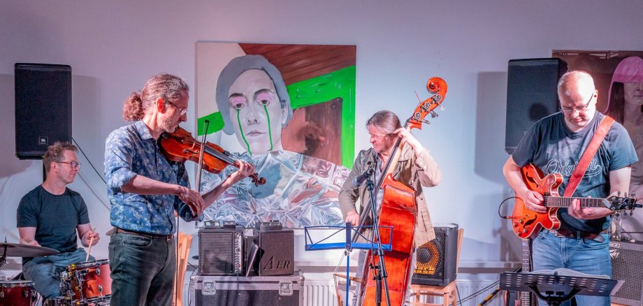 Jazz-Session Musiker im Kunsthaus