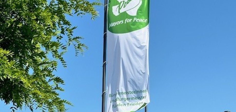 Grüne Flagge" Mayors for Peace"