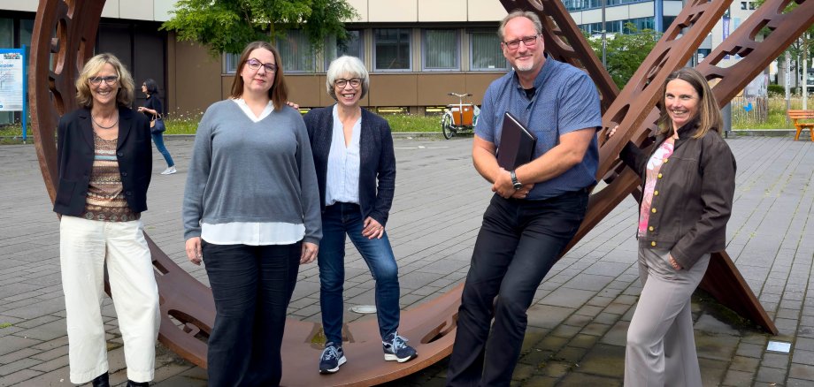 v.l.: Ute Vogt, Laura Eberle, Jutta Oehmen, Dr. Markus Wüst, Tanja Gaspers 