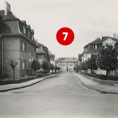 7. Türchen: Stahlstraße vor 1969, Foto: Bernauer (Quelle: Stadtarchiv Troisdorf)